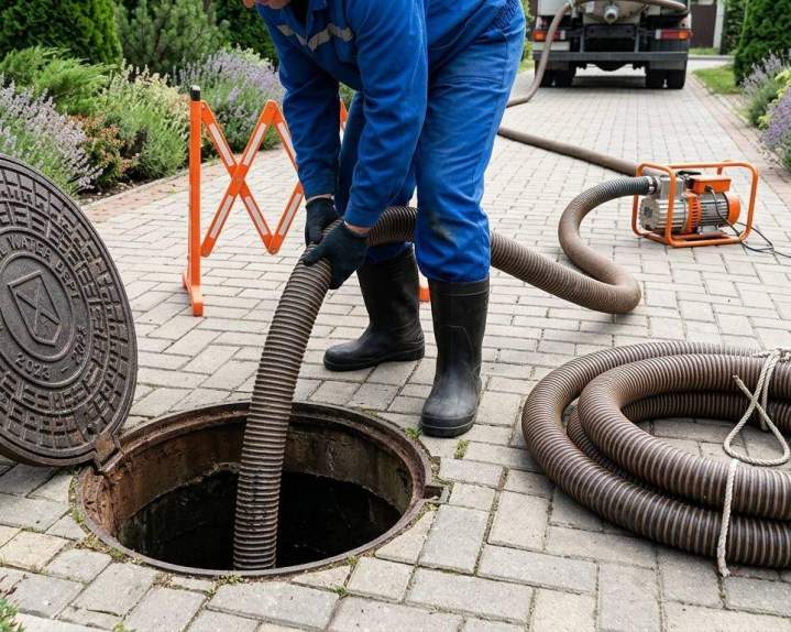 Curage de fosse septique, Étrépagny